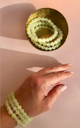 Jade ☾ Armbånd  ☾ mental og følelsesmæssig velvære, Unit, kærlighed, empati ☾ (8mm)