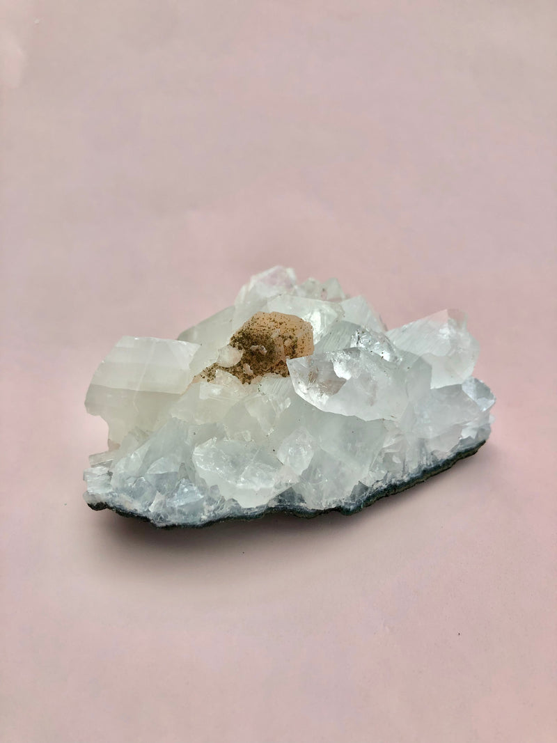 Zeolit / Grøn apophyllit med stilbit 𓂀 Nr.42-44