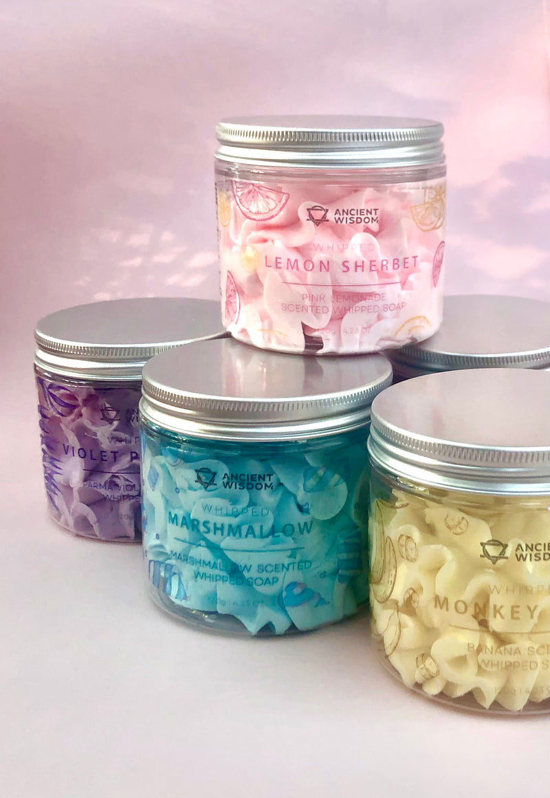 Banana Whipped Cream Soap  ♡ 120 gram