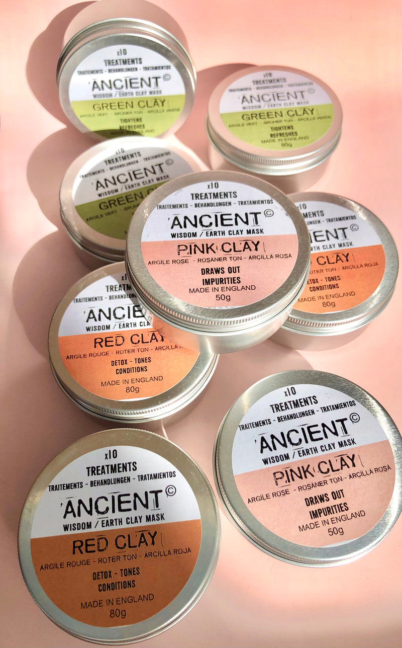 Månesøster Krystaller Grøn Ler Maske Clay Mask