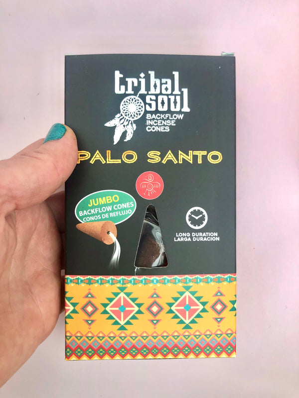 Backflow Jumbo Røgelses Kegler - Tribal Soul - Palo Santo