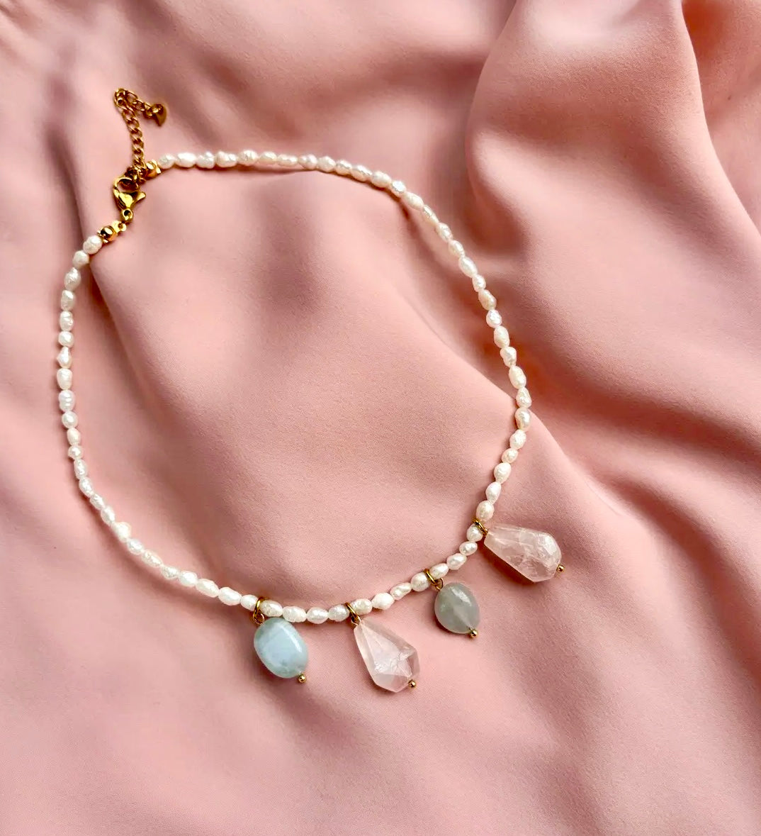 Håndlavet - Pearl - CHOKER HALSKÆDE ♡ Fra OE! Italien