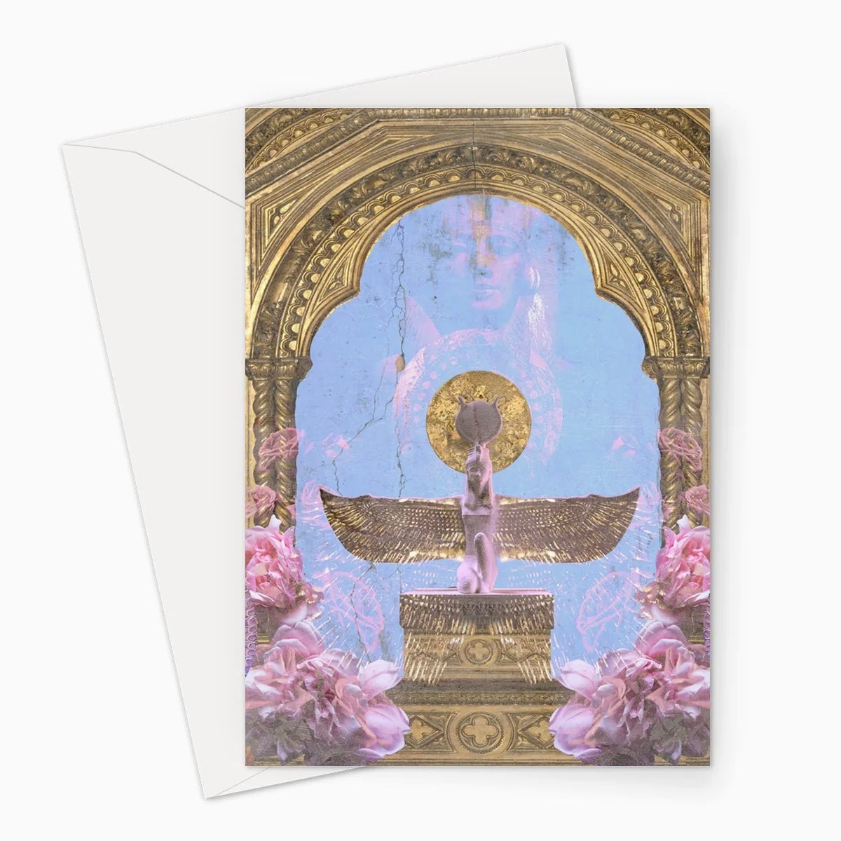 Goddess Isis Greeting Card by Danielle Noel ( A5 lykønsknings kort )