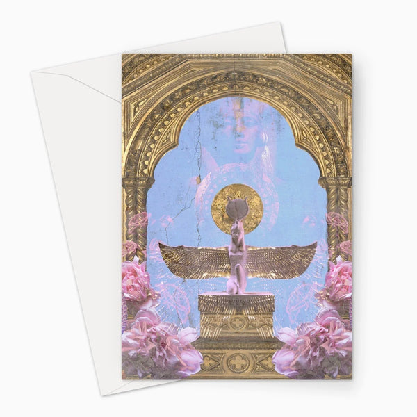 Goddess Isis Greeting Card by Danielle Noel (A5)