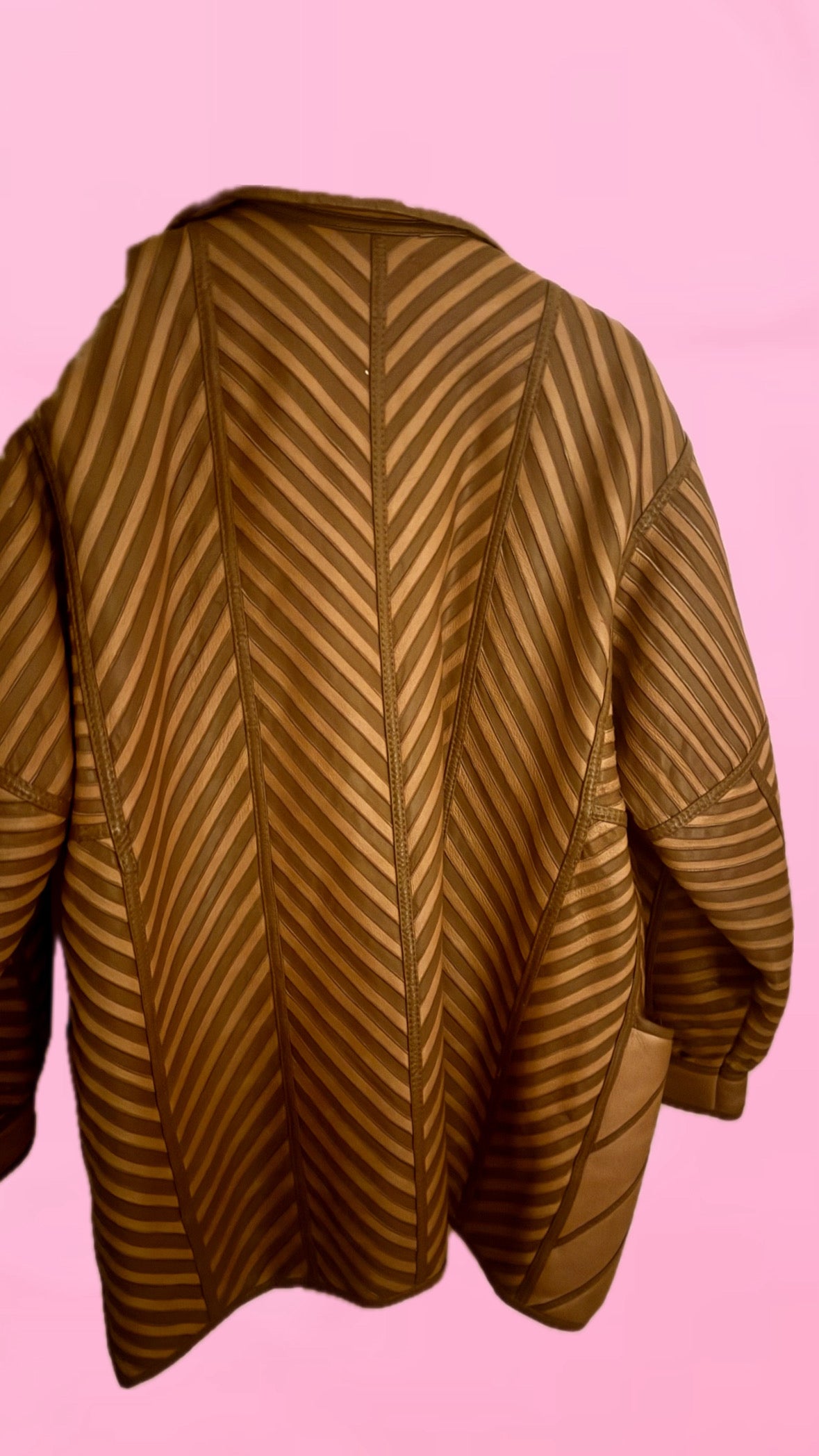 Pre-loved Rulams og lammeskinds jakke str. 40