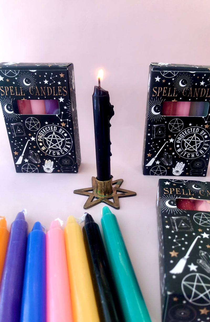 Månesøster Krystaller Protected by Witchcraft SPELL CANDLES