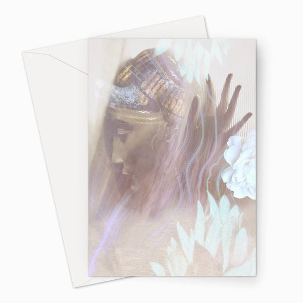 Queen Nefertiti  Greeting Card by Danielle Noel (A5)