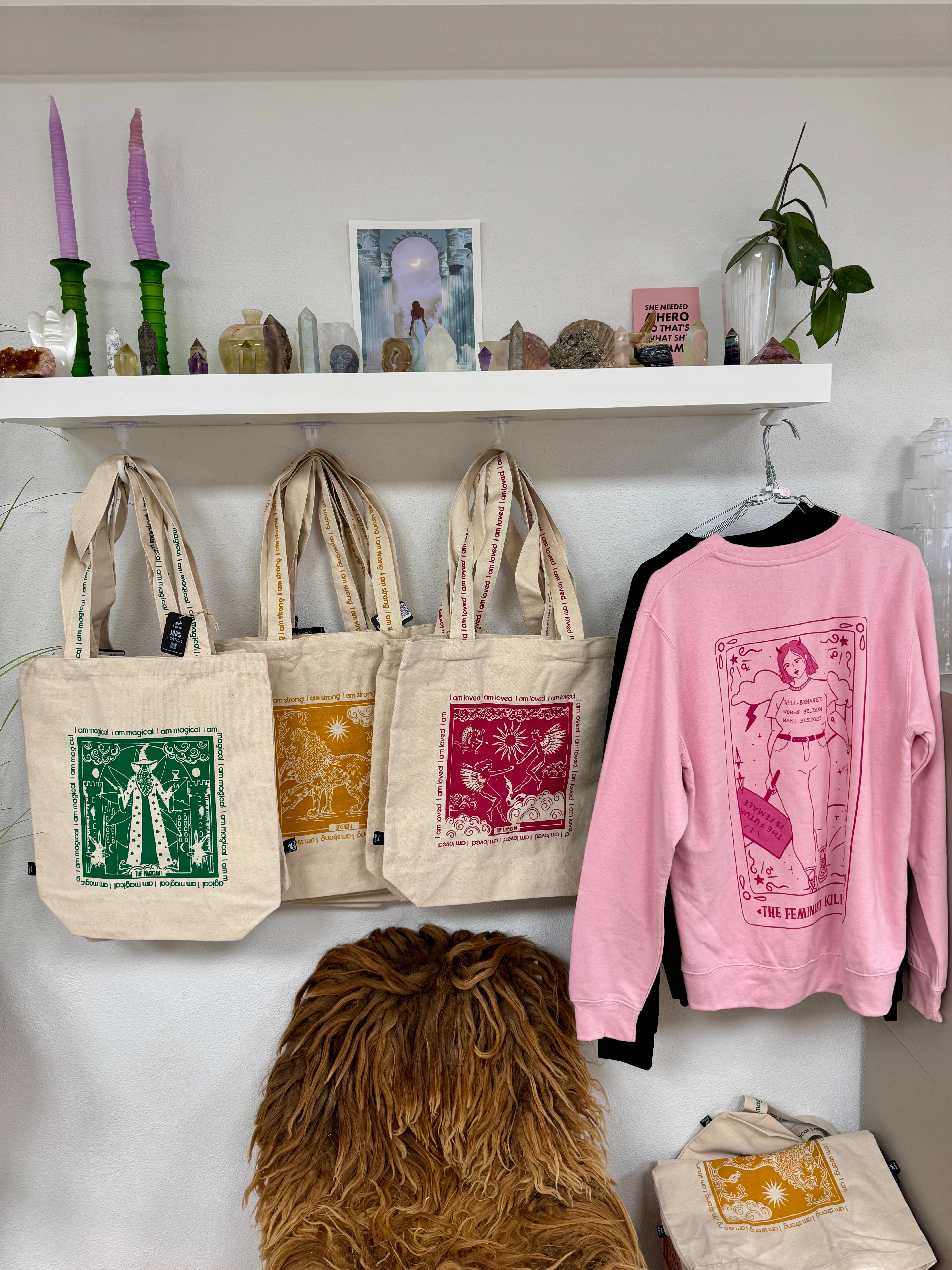 Mulepose i kvalitetsbomuld med tarot motiv “ I Am Magical “