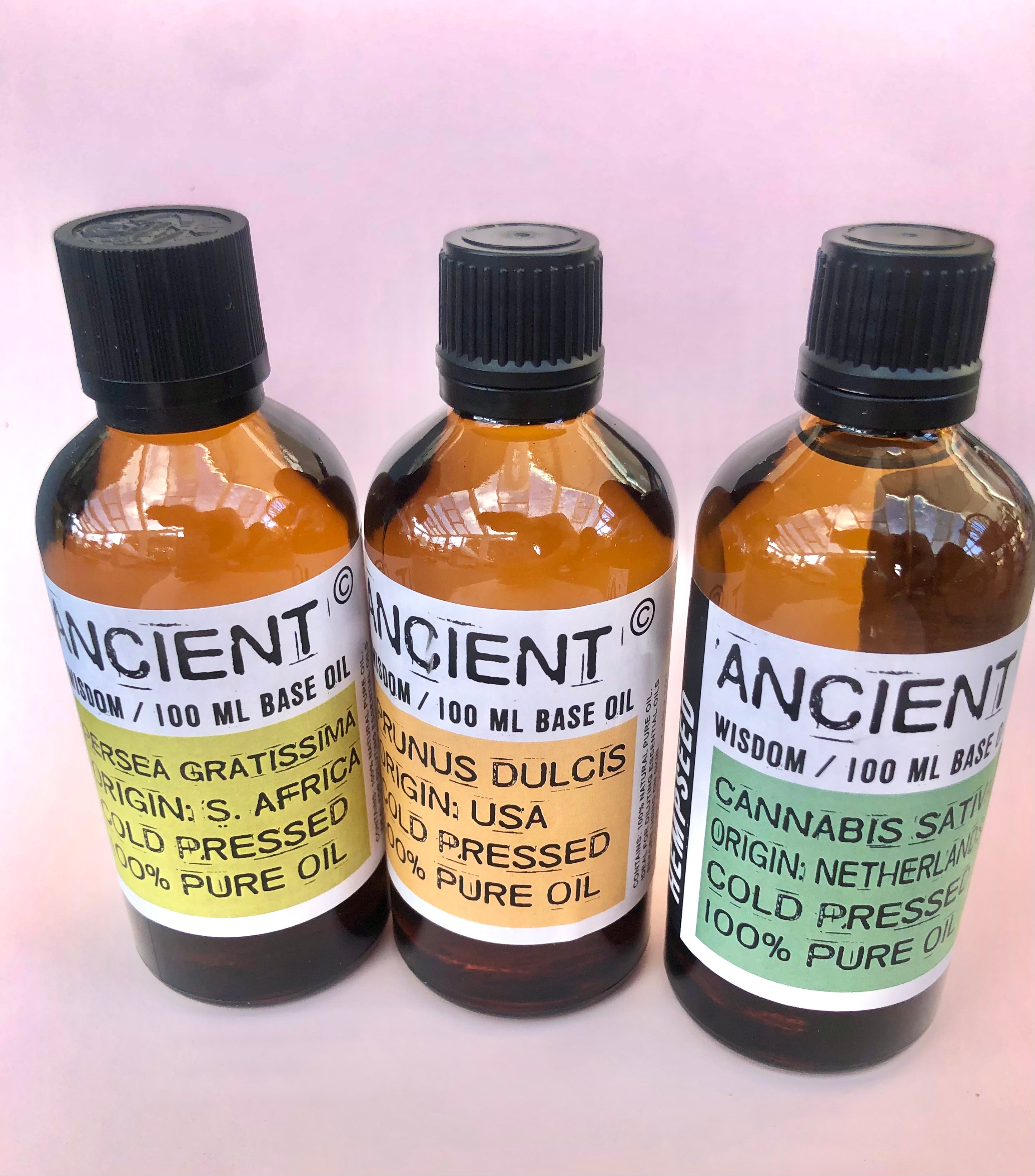 Naturlig Mandel Olie ☽ Koldpresset ☽ fra Ancient Wisdom 100 ml