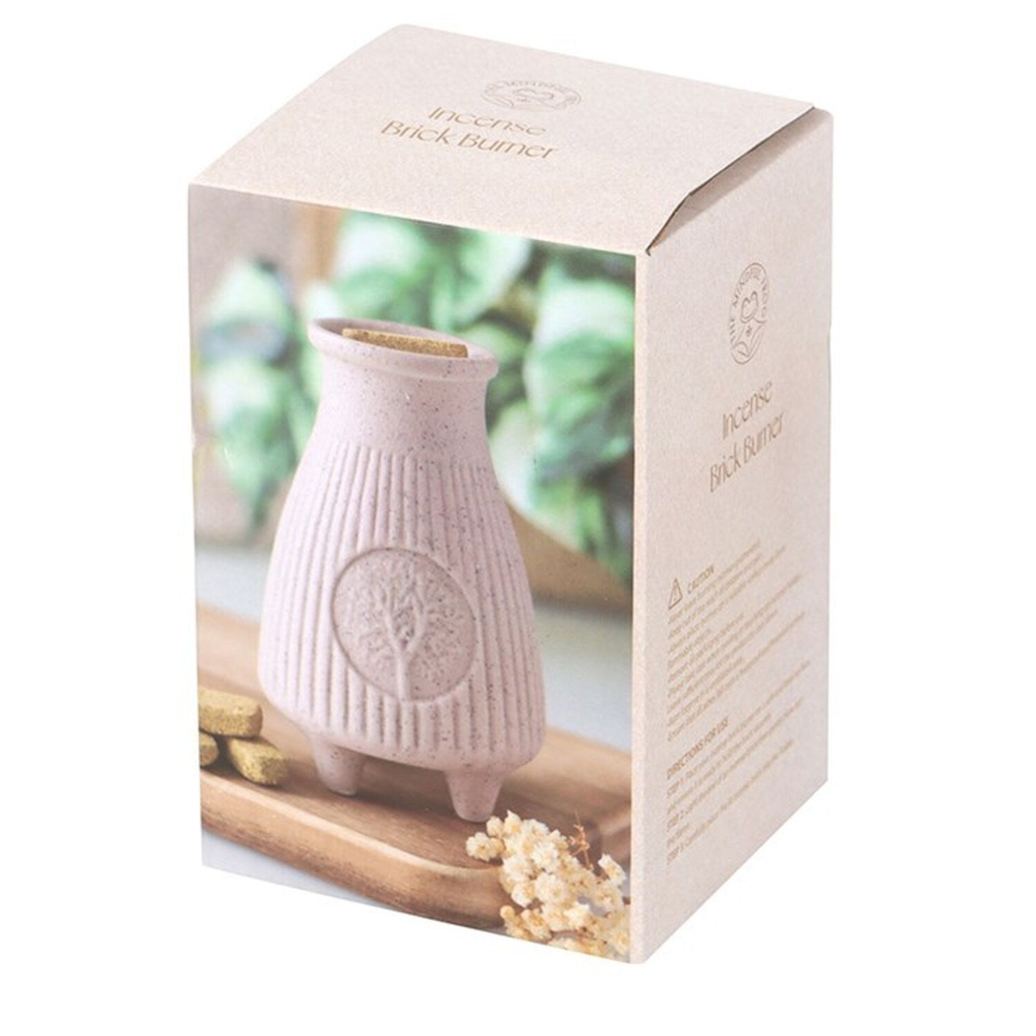 Keramisk Palo Santo & olie brænder - cremefarvet eller gråbeige