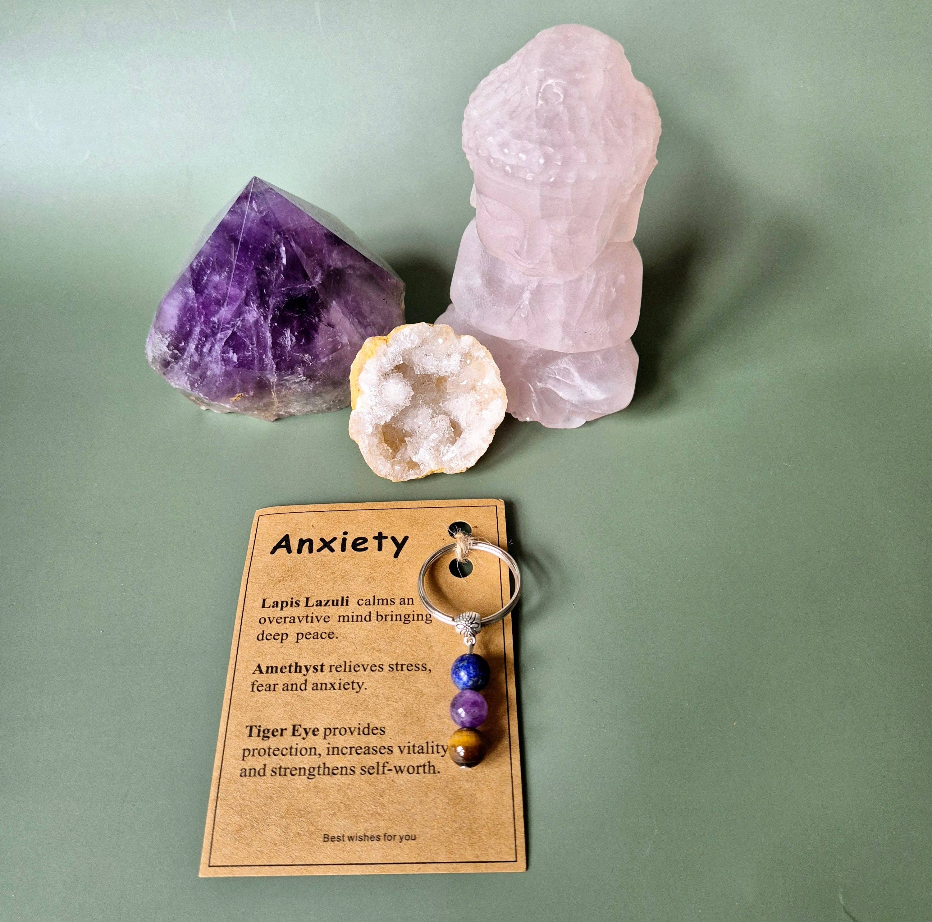Krystal Nøglering: Anxiety / Angst / MAANESOESTER.DK / MÅNESØSTER.DK