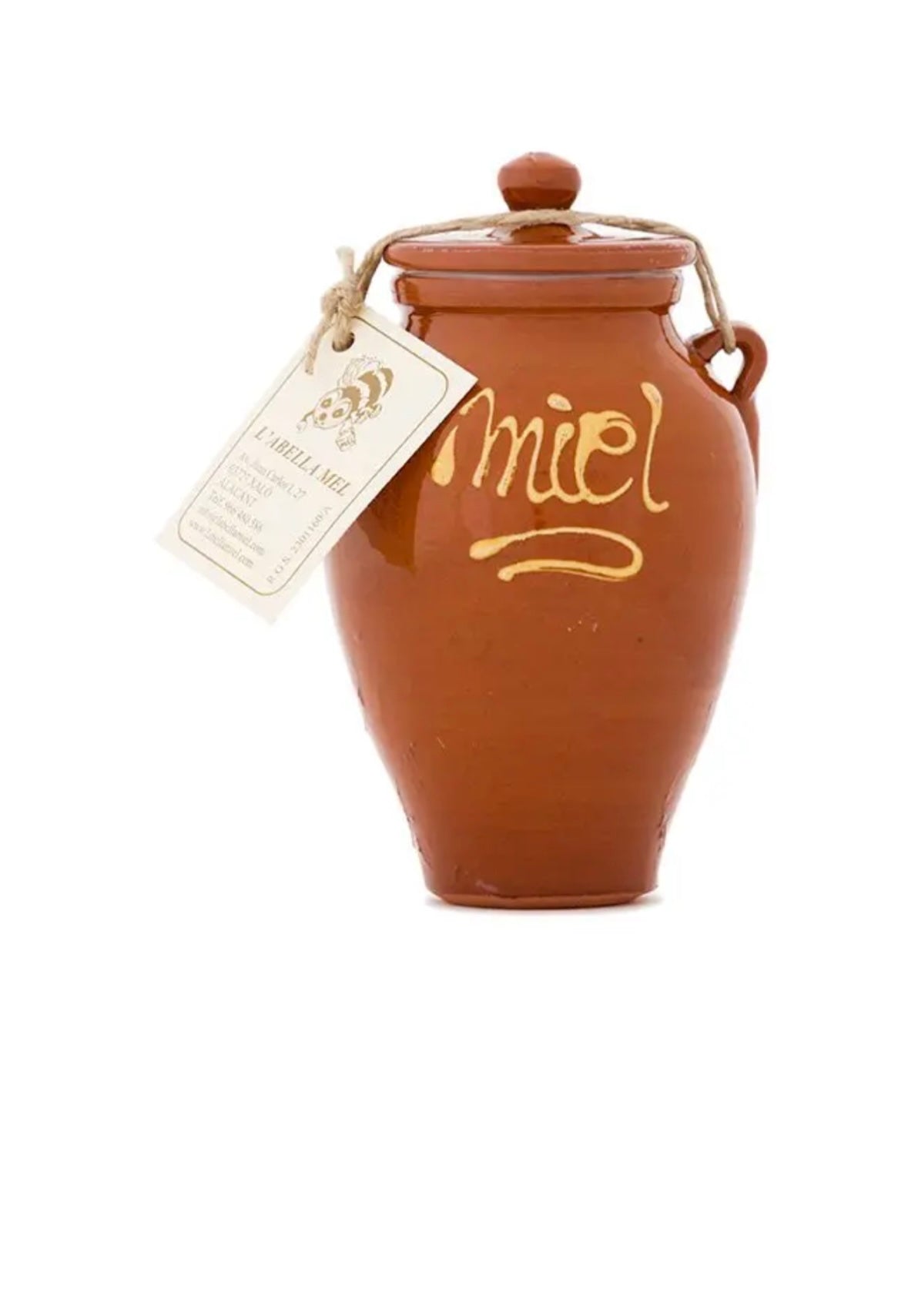 Månesøster Krystaller - Lerkrukke med rå honning fra La Bella Mel - 150 gram / MÅNESØSTER.DK / MAANESOESTER.DK