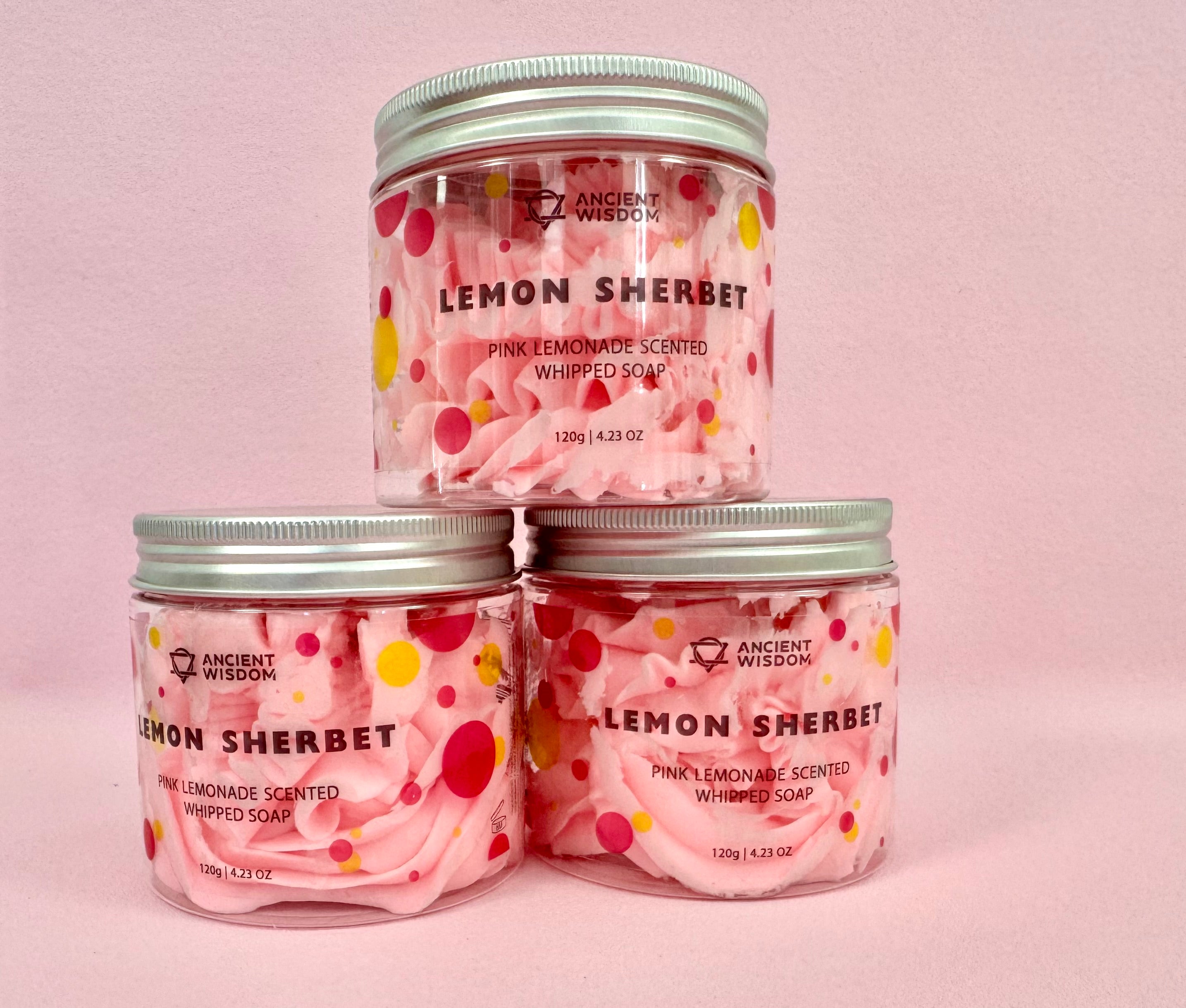 Månesøster Krystaller - Pink Lemonade Whipped Cream Soap ♡ 120 gram MÅNESØSTER.DK / MAANESOESTER.DK