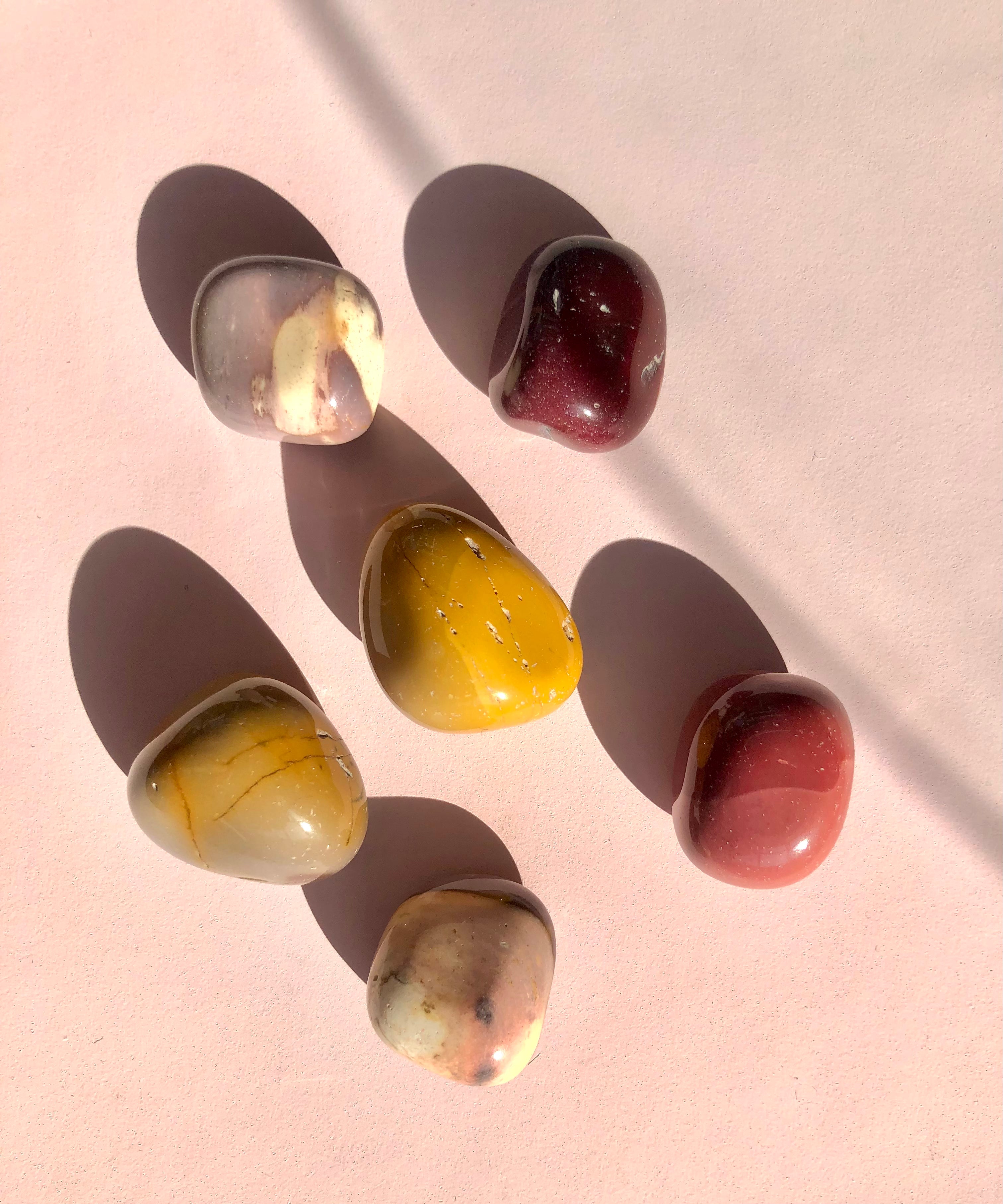 Månesøster Krystaller Mookait Lommesten / MÅNESØSTER.DK / MAANESOESTER.DK