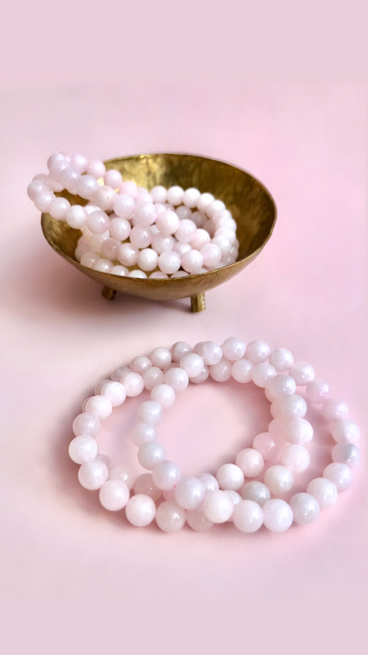 Månesøster Krystaller - Rosenkvarts Armbånd