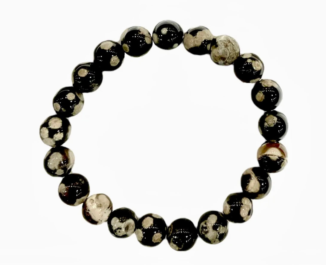 Månesøster Krystaller / Sort Ildagat Armbånd / MÅNESØSTER.DK / MAANESOESTER.DK