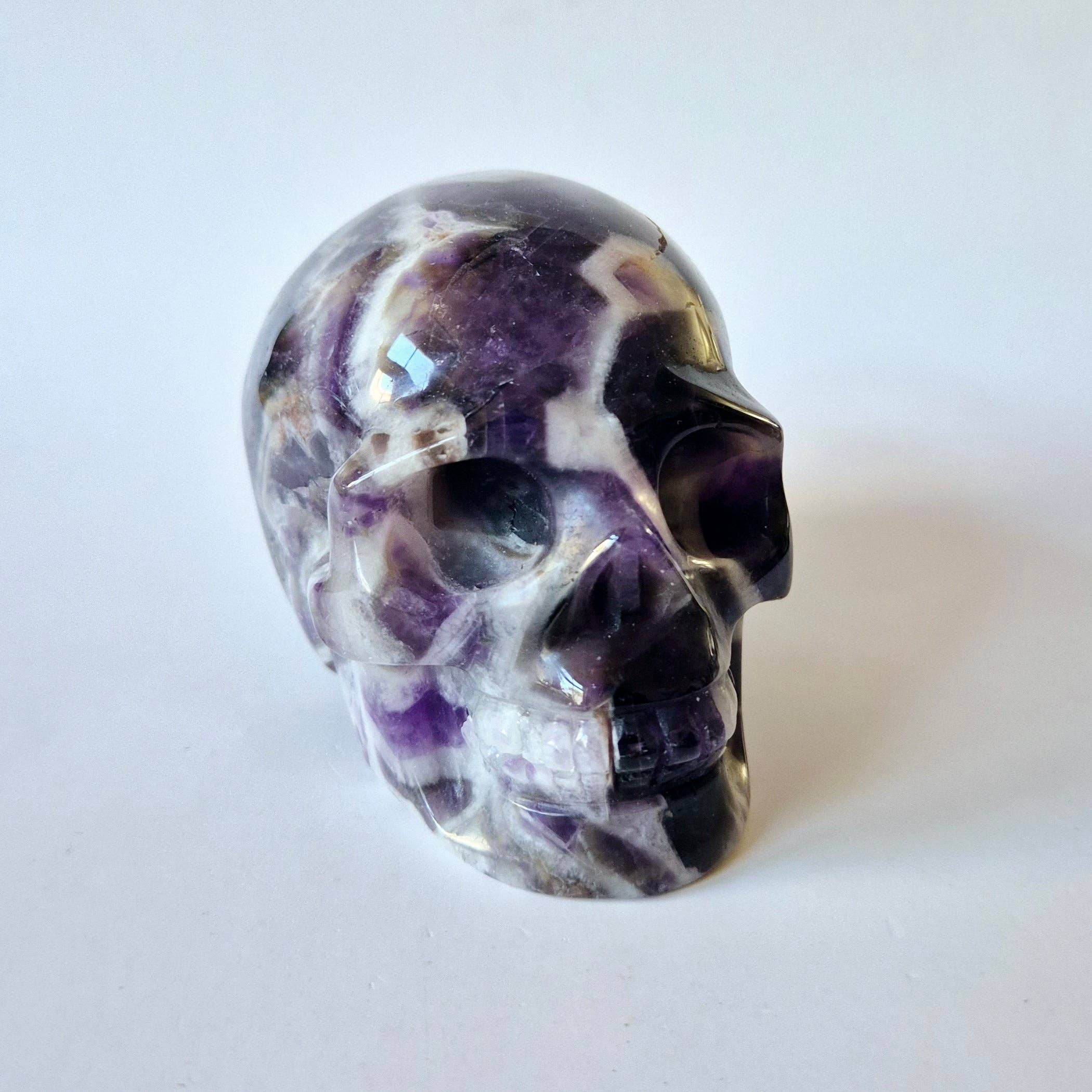 XXL Drømme-Amethyst Kranie – 440g