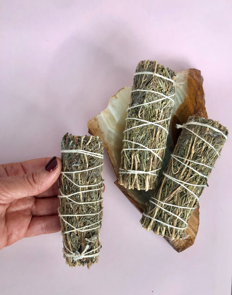 Månesøster Krystaller Lavendel Smudge Stick Smudgestick Røgelse Palo Santo