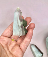 Fluorit med Pyrit ☾ Koncentration, Grounding & Balance ☾ FRUGTBARHED, VELSTAND & SUCCES ☾ Nr. 5-10