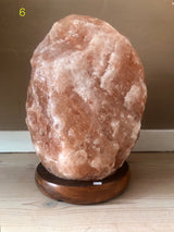 Månesøster Krystaller Store Himalaya Salt Lamper lampe Saltlampe saltlamper☾ (13 - 18,4 kg.) Lysterapi