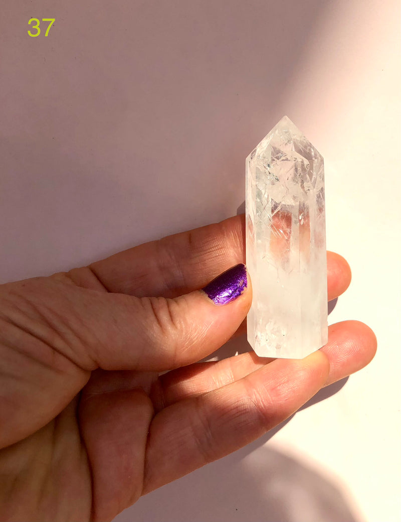 Bjergkrystal Tårn ☾ Healing med det hvide lys, klarhed, styrke & bevidsthed ☽ (Nr.35-40)
