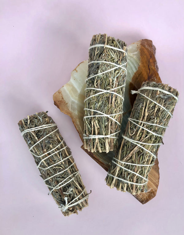Månesøster Krystaller Lavendel Smudge Stick Smudgestick Røgelse Palo Santo