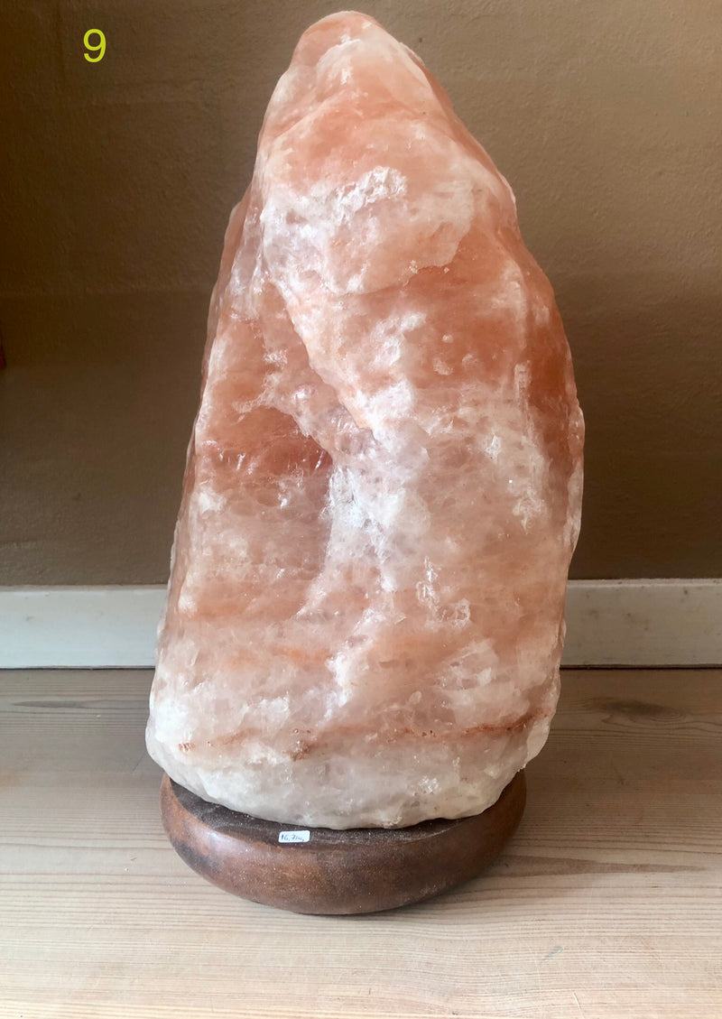 Månesøster Krystaller Store Himalaya Salt Lamper lampe Saltlampe saltlamper☾ (13 - 18,4 kg.) Lysterapi
