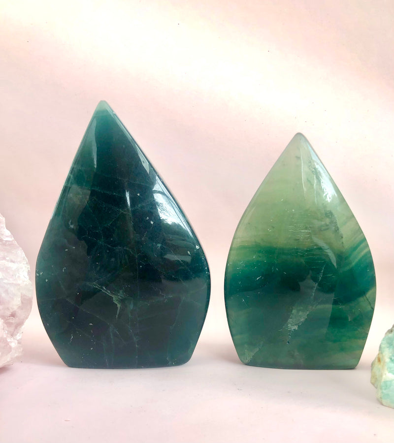 Fluorit flamme ☾ Koncentration, Grounding & Balance ☾ Nr.1-2