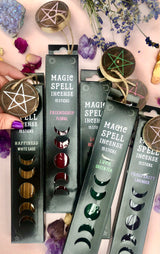 Månesøster Krystaller Luck ☾ “Magic Spell” Røgelses Pinde ☾ Grøn te