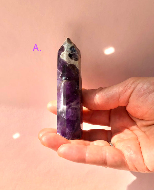 Drømme Ametyst Tårn ☾ RO, HEALING & SELVKÆRLIGHED ☾