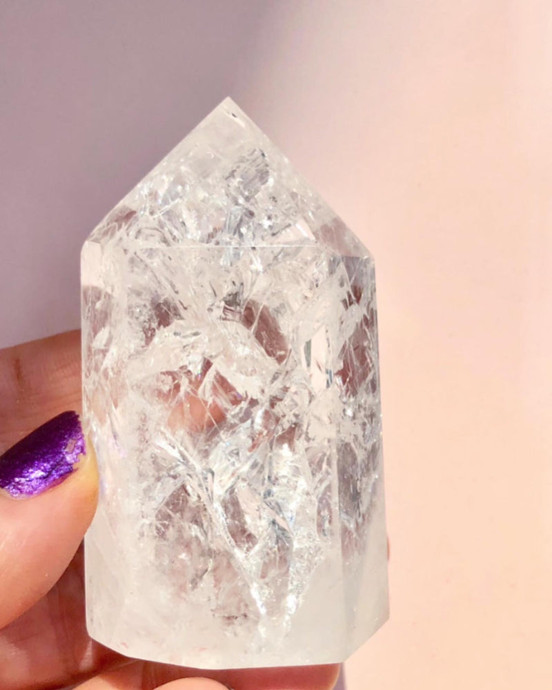 Bjergkrystal Tårn ☾ Healing med det hvide lys, klarhed, styrke & bevidsthed ☽ (Nr.35-40)
