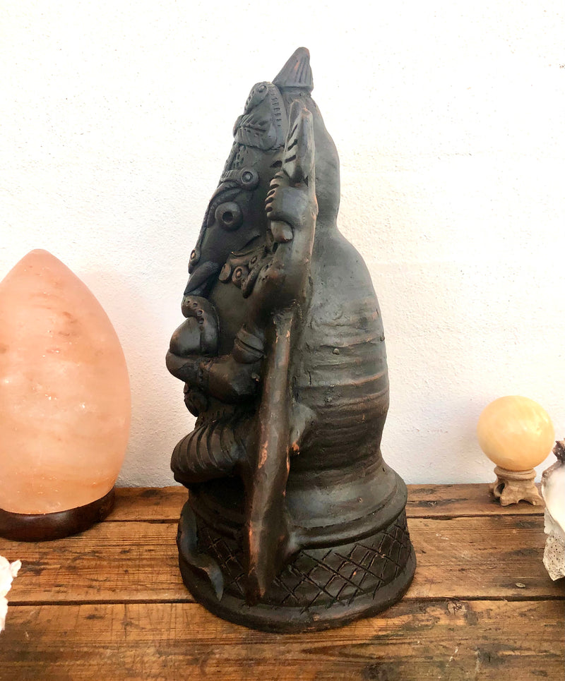 Månesøster Krystaller Ganesh Ler Figur visdom, intelligens, uddannelse, succes, held & lykke 31 cm høj