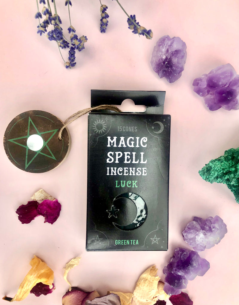 Månesøster Krystaller Luck Magic Spell Røgelses Kegler Grøn te