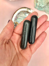 Månesøster Krystaller Lille Sort Obsidian healer/massage stav