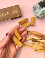 Ispalla Incense Peru Røgelses tabs med Palo Santo Månesøster Krystaller