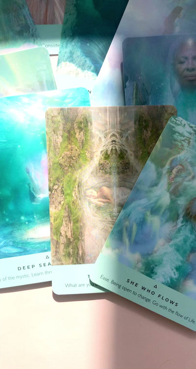 Månesøster Krystaller The Healing Waters Oracle - Rebecca Campbell Engelsk orakelkort sæt + Guidebog