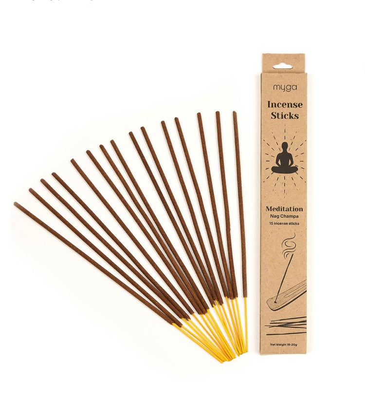 NAG CHAMPA - Meditation Røgelsespinde Røgelse Månesøster Krystaller