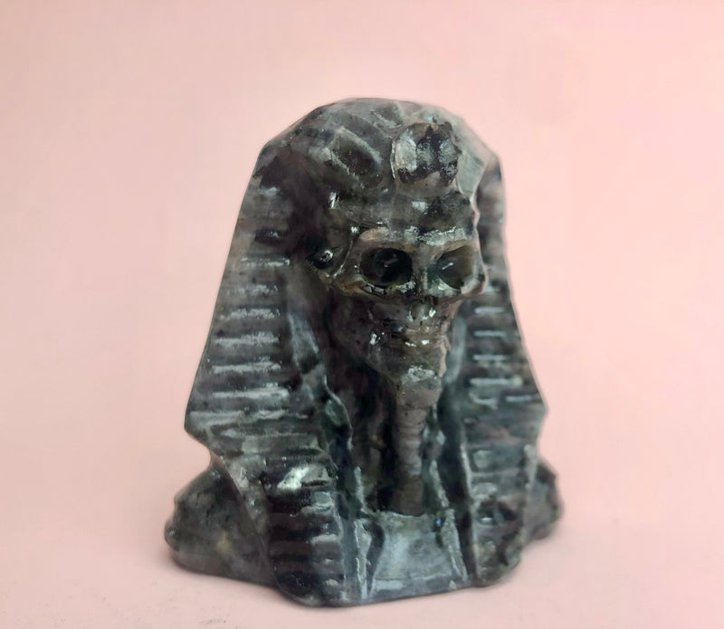 ☾ Labradorit Farao Kranie / Skull ☾ Spirituelle evner, styrke, transformation & beskyttelse ☾
