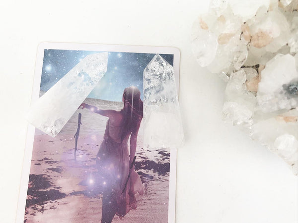Bjergkrystal Tårn ☽ Healing med det hvide lys, klarhed, styrke & bevidsthed ☽ Nr.1
