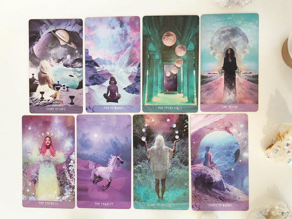 Tarot Kort STARCHILD - Akashic  Danielle Noel Månesøster Krystaller