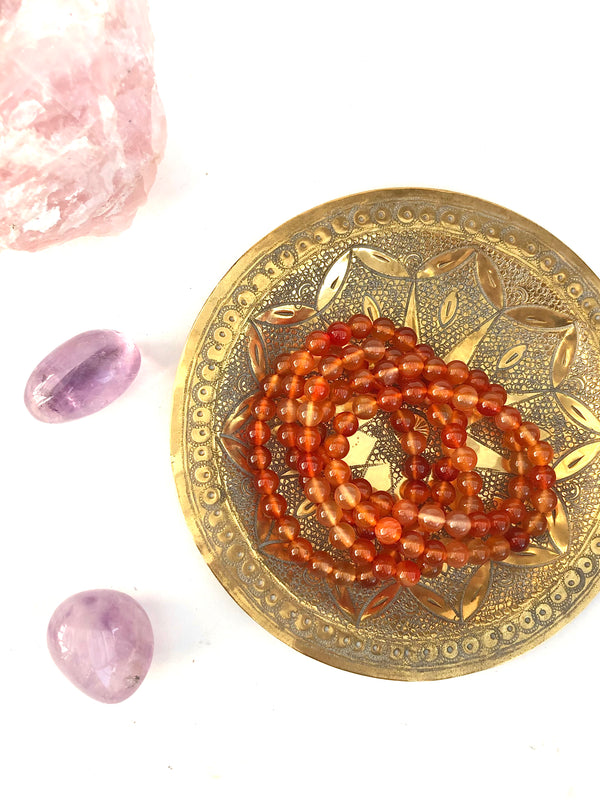 Karneol ☾ Armbånd Månesøster Krystaller