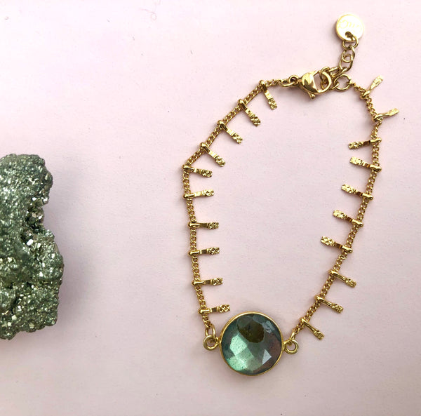 ☾ Labradorit Armbånd ☾ Månesøster Krystaller