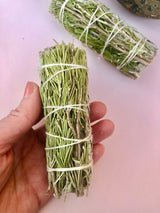 Røgelse Salvie Sage Smudge Stick Smudgestick Med Rosmarin Månesøster Krystaller Månesøsteren Månesøstrene Månesøstre
