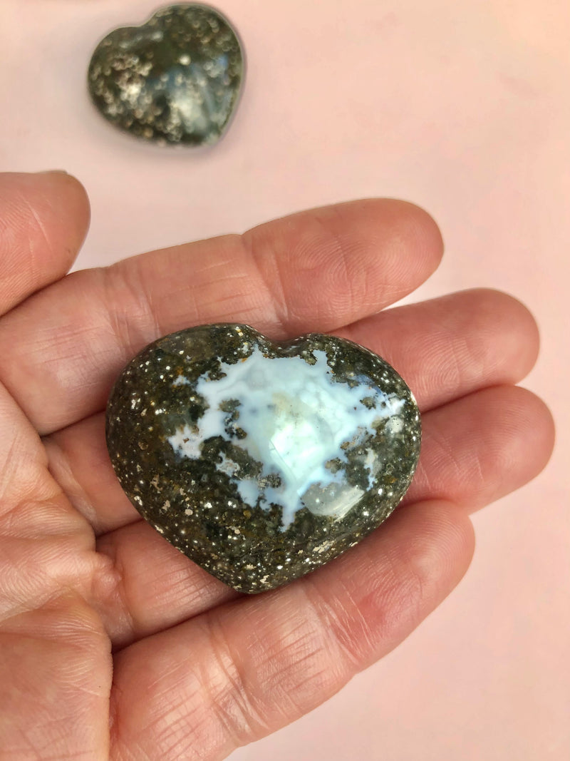 Ocean Jaspis Jasper Hjerte Hjerter Månesøster Krystaller