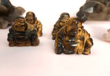 Buddha Buddah i Tigerøje Tiger Øje Månesøster Krystaller